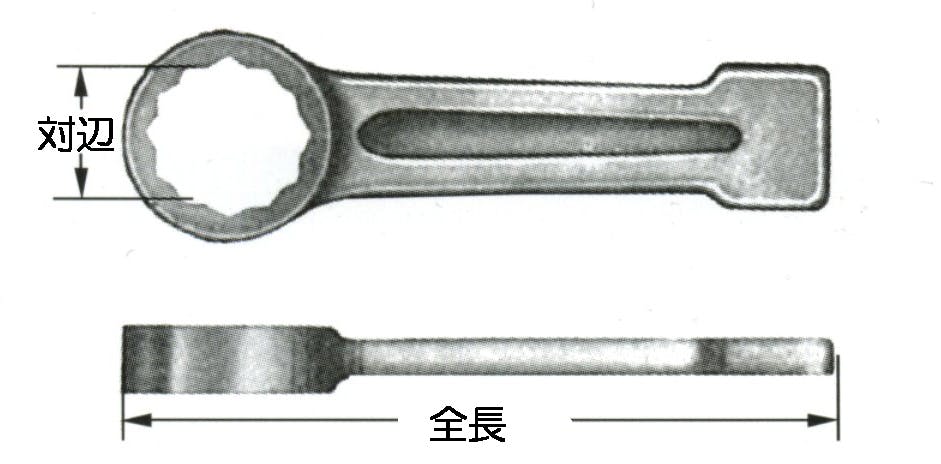 ESCO 24mm 打撃めがねレンチ(ノンスパーキング) EA642LA-124