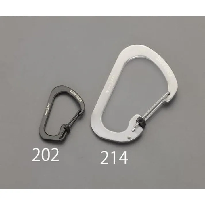 NITEIZE 79x51mm D型カラビナ(ロック付/シルバー) EA638AD-214 4548745721379(CDC)【別送品】