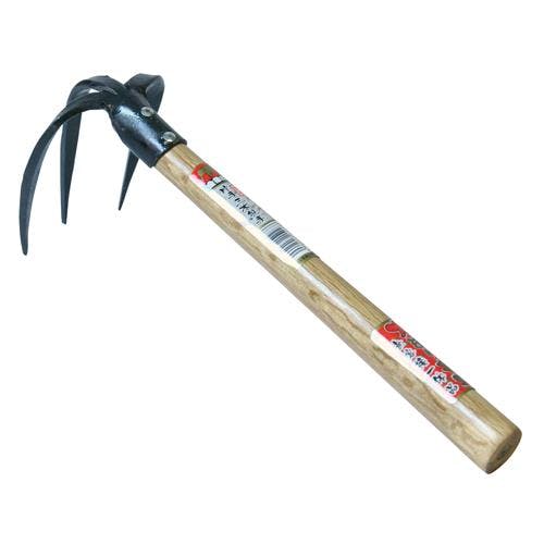 浅香工業 片手鍬・3本爪 345mm EA650BJ-37 4548745737387【別送品】