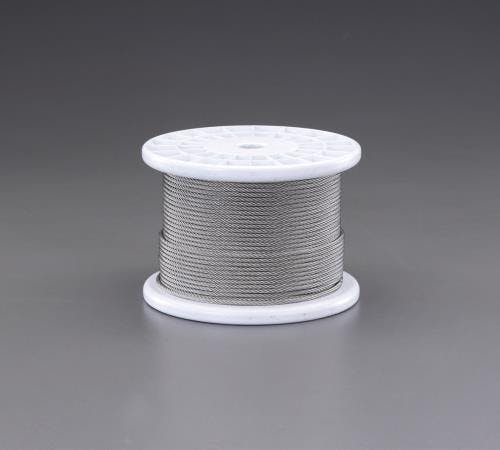 ワイヤーロープ(ステンレス製) 6.0mmx100m/7x19 EA628SR-6 4548745800265【別送品】