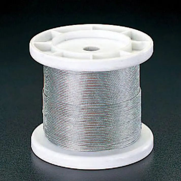 ワイヤーロープ(ステンレス製) 1.0mmx100m/7x7 EA628SR-110 4548745800975【別送品】