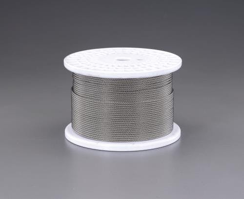 ワイヤーロープ(ステンレス製) 4.0mmx200m/7x19 EA628SR-40 4548745821437【別送品】