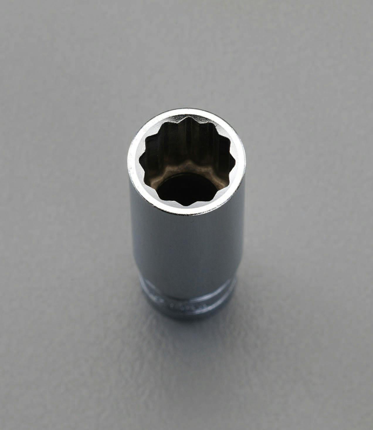 京都機械工具(KTC) ソケット(十二角) 3/8”DRx17/32” EA618PL-108