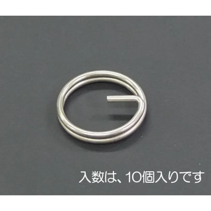 ESCO 14x1.2mm キーリング(ステンレス製/10個) EA638DM-42 4548745984262(CDC)【別送品】