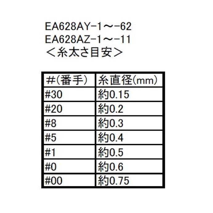 ESCO  # 8x 200m 縫糸(ポリエステル製/白) EA628AY-22 4548745985665(CDC)【別送品】