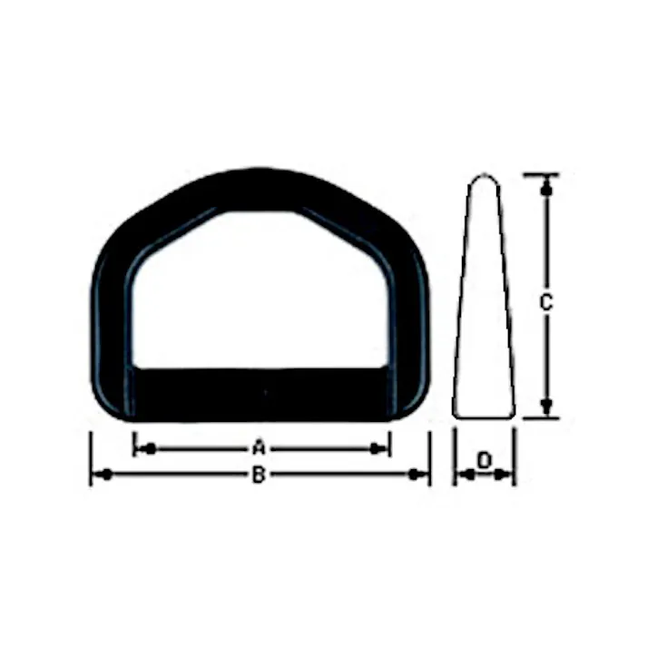 D型リング(プラスチック製・10個) 20mm EA628RN-120 4548745997798【別送品】