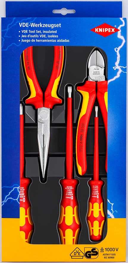KNIPEX(クニペックス) 絶縁工具セット [5個組] EA640XC-6