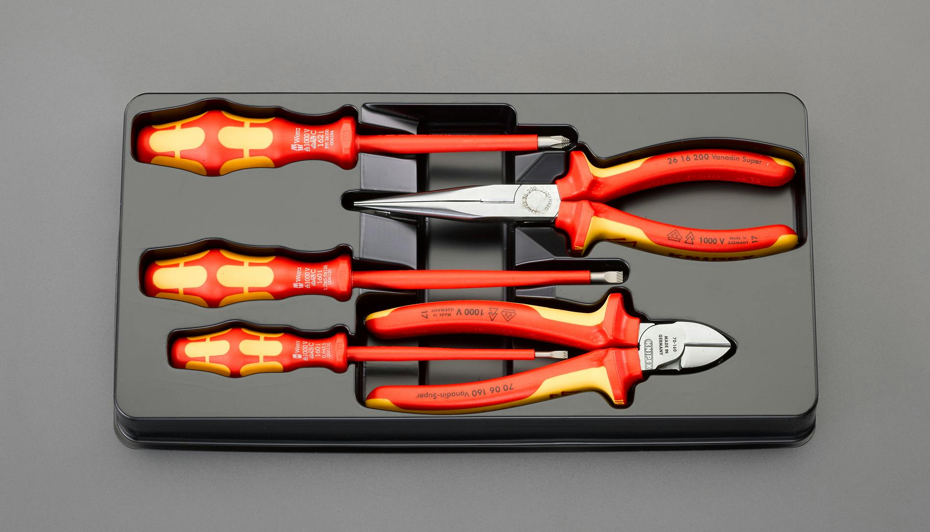KNIPEX(クニペックス) 絶縁工具セット [5個組] EA640XC-6