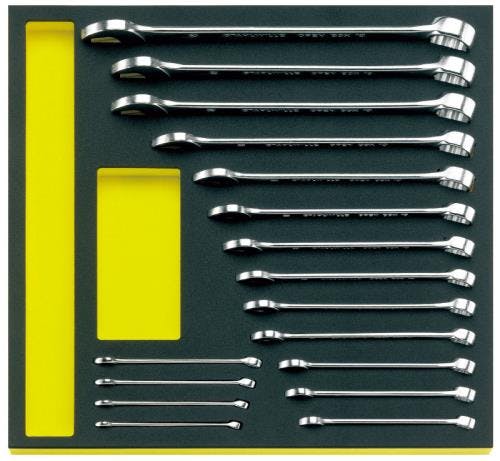 STAHLWILLE(スタビレー) 片目片口スパナセット 17本組 EA612TE-1 4550061035818【別送品】