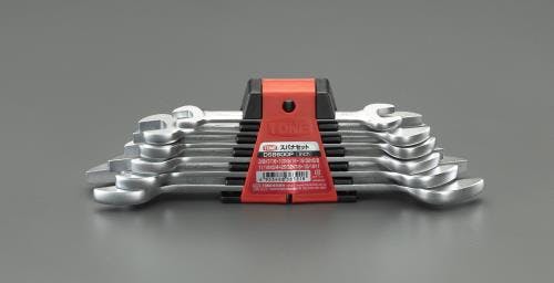 TONE 両口スパナ 6本組/3/8”-1” EA615GB-100 4550061167397【別送品】