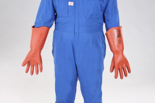 渡部工業 高圧用絶縁手袋(胴太型/7000V) [M] EA640ZE-3 4550061182390【別送品】