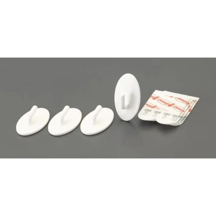 3M 39x22mm 小物用フック(粘着付/アイボリー/4個) EA638LM-6 4550061235829(CDC)【別送品】
