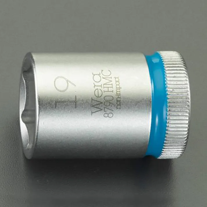 Wera 1/2"DRx19mm ソケット(ZYKLOP) EA617AM-19A 4550061285060(CDC)【別送品】