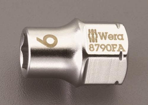 Wera ソケット(ZYKLOP) 1/4”DRx4.5mm EA617AE-4.5 4550061347447【別送