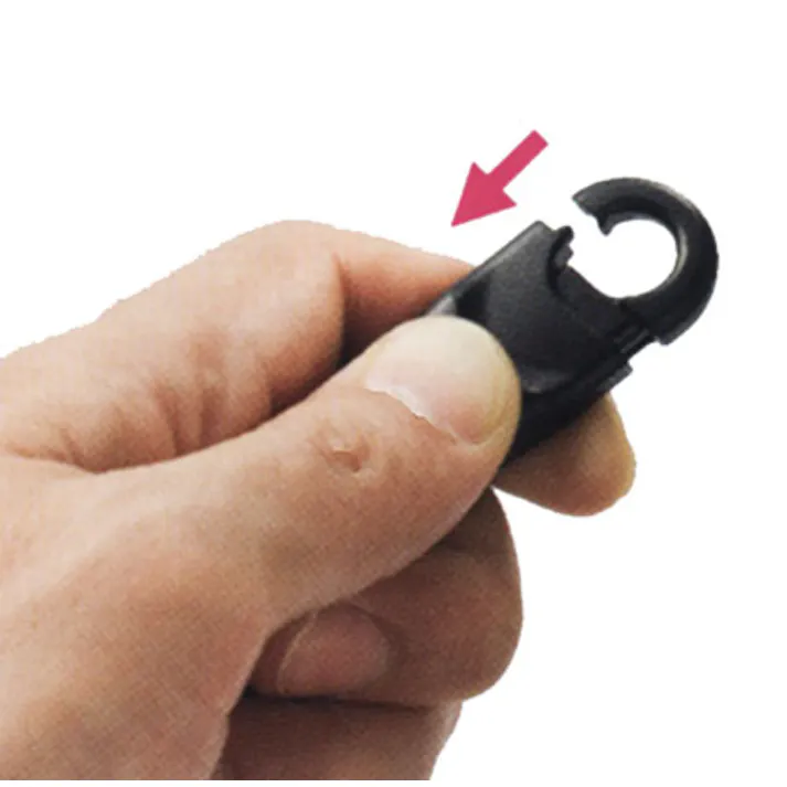 ナスカン(スライド式/プラスチック製) 10mm EA628RG-310 4550061358306【別送品】