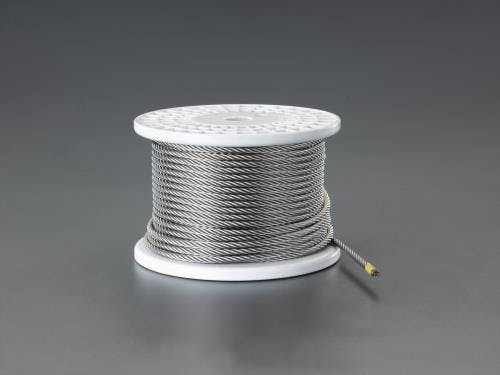 ハンドウィンチ用ワイヤーロープ 6mmx50m EA628SC-16 4550061358375【別送品】