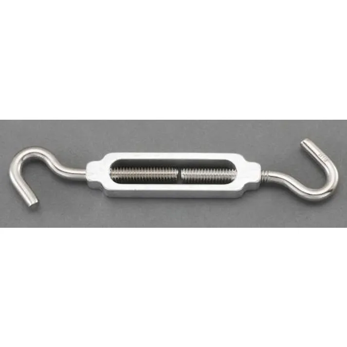 ESCO 12.2mm ターンバックル(Hook&Hook/アルミ・ステンレス製) EA638KE-22 4550061360132(CDC)【別送品】