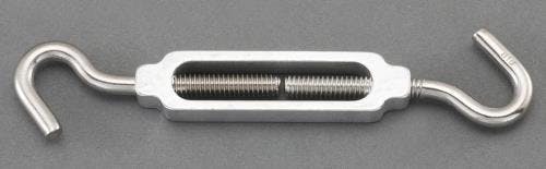 ターンバックル(Hook＆Hook/アルミ・ステンレス製) 12.2mm EA638KE-23 4550061360149【別送品】