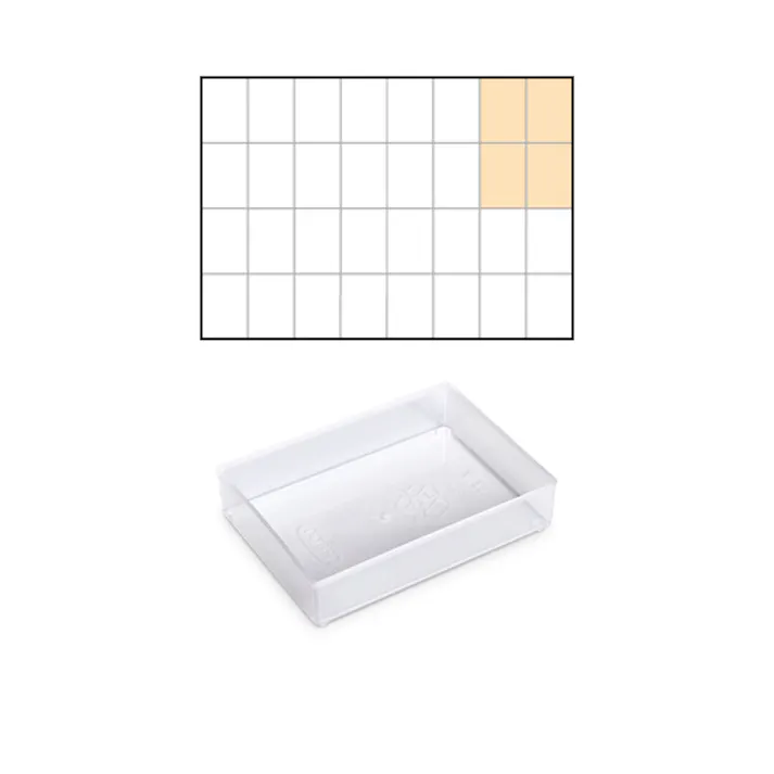 パーツケース小皿(4個) 79x109x24mm EA661AC-61 4550061361443【別送品】