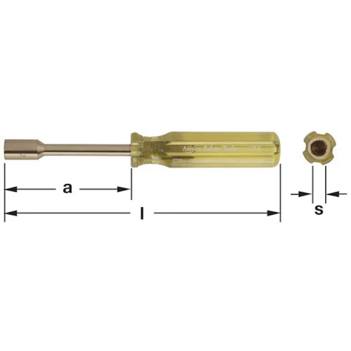 ナットドライバー(ノンスパーキング) 13x130mm EA642HV-13 4550061494974【別送品】