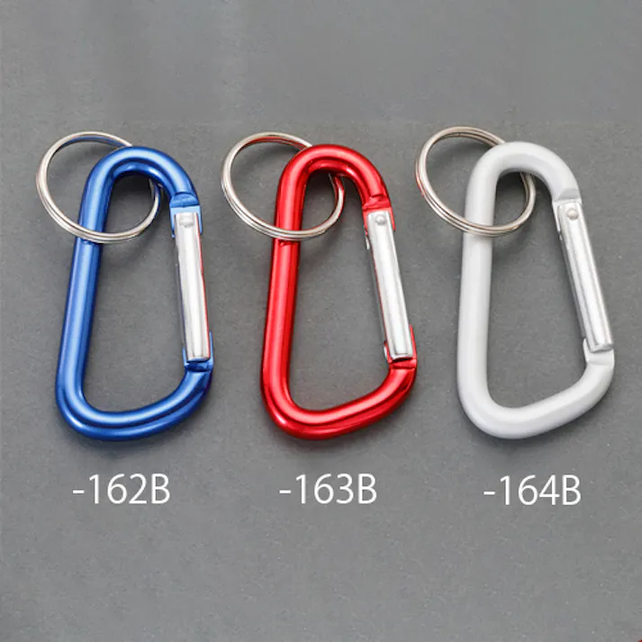 カラビナフック(アルミ/レッド・10個) 6x60mm EA638JG-163B 4550061624647【別送品】