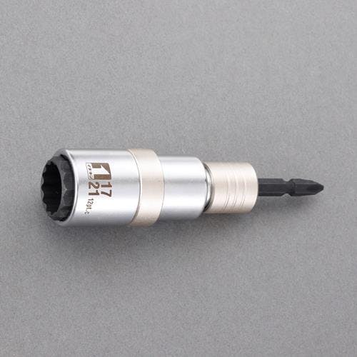 電ドルソケット(ビット交換式) 17x21mm/6角・12角 EA612AP-3