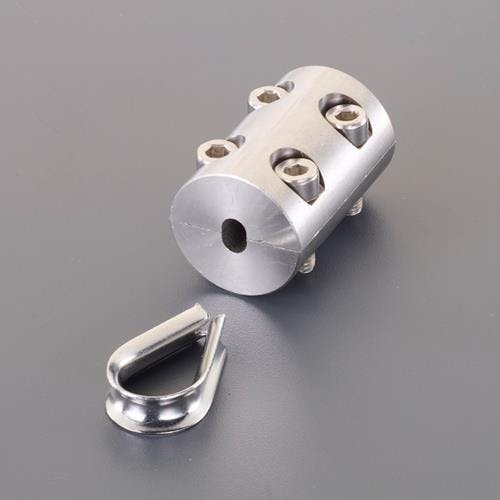 ワイヤークランプ(ステンレス製) 6mm EA638RC-9 4550061752364【別送品】