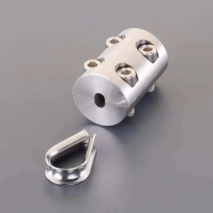 ワイヤークランプ(ステンレス製) 8mm EA638RC-12 4550061752371【別送品】