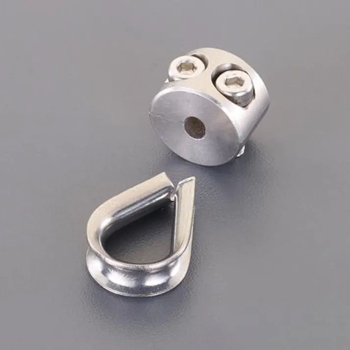 ESCO 3mm ワイヤークランプ(ステンレス製) EA638RA-15 4550061752913(CDC)【別送品】
