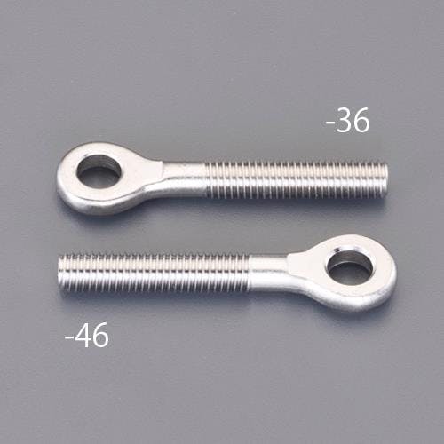 全ねじアイボルト(左ねじ/ステンレス製) M6x30mm EA638SA-44 4550061754023【別送品】