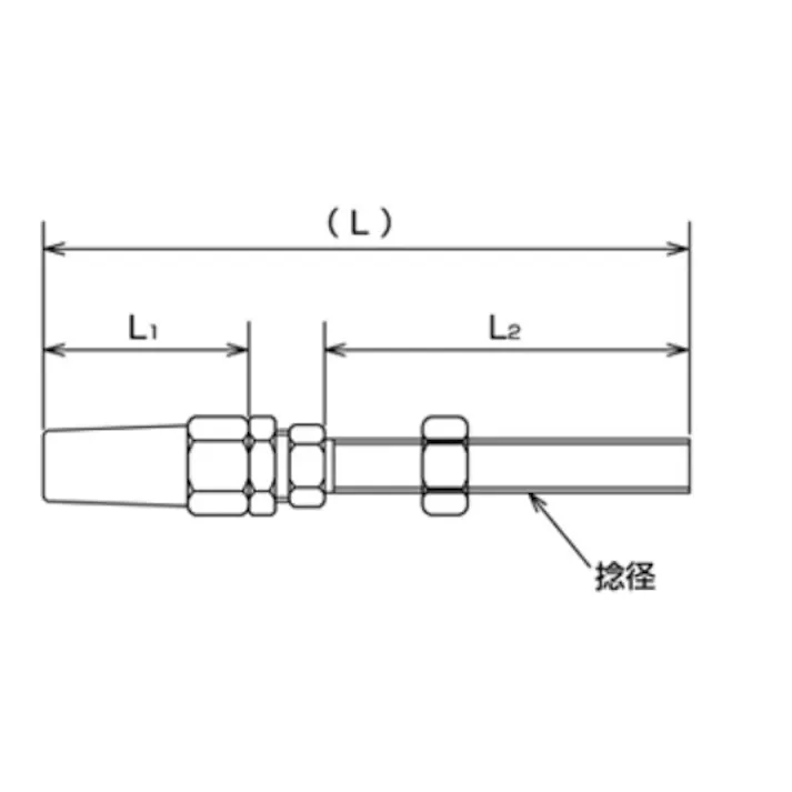 ワイヤー止め金具(ステンレス製) φ5.0x115mm EA638JB-135 4550061770771【別送品】
