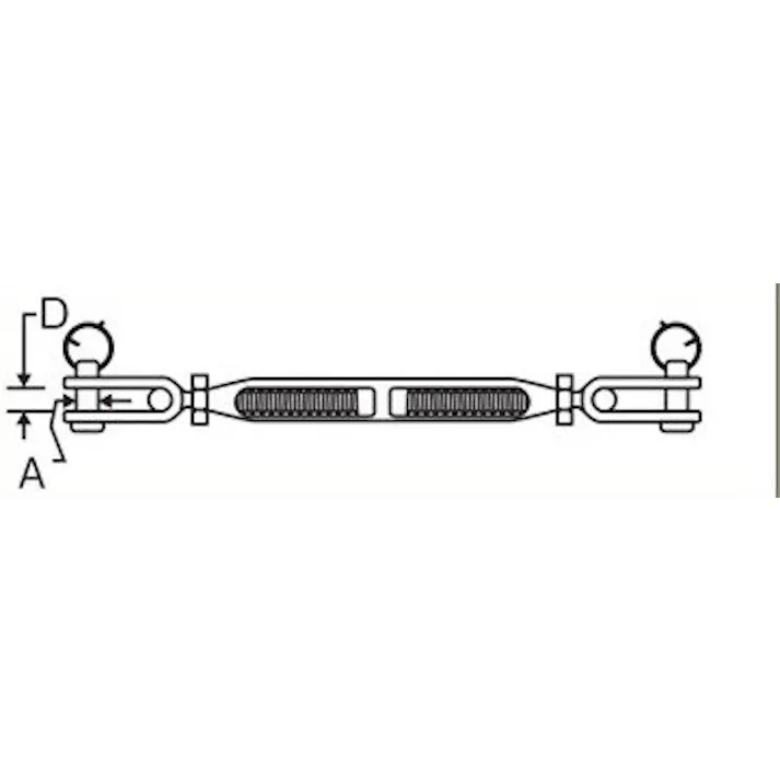 ターンバックル(フォーク&フォーク・ステンレス製) M5 EA638CC-5 4550061771525【別送品】