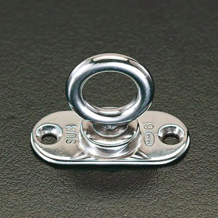 ESCO 65x30mm/φ19mm 回転パッドアイ(ステンレス製) EA638MA-3 4550061790540(CDC)【別送品】