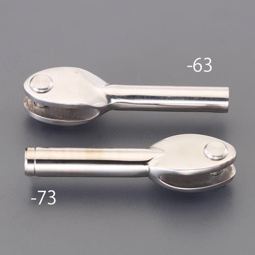 止め金具(左・雌ねじ/ステンレス製) M8x55mm EA638RT-74 4550061803714【別送品】