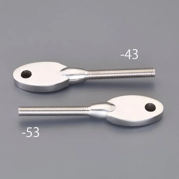 止め金具(左・雄ねじ/ステンレス製) M8x32mm EA638RT-52 4550061814147【別送品】