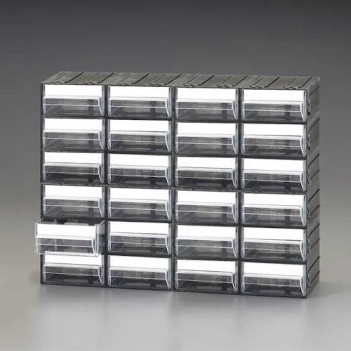 ESCO 450x133x338mm/4列 6段 連結収納(引き出し) EA661CM-29 4550061822500(CDC)【別送品】