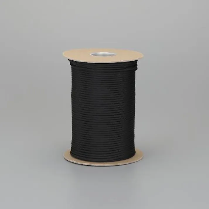 パラシュートコード(黒) φ4.0mmx152.0m EA628BR-501 4550061828823【別送品】
