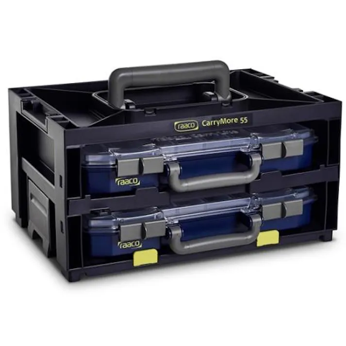 ESCO 386x278x195mm ストレージケース(パーツケース内蔵) EA661AF-1 4550061848333(CDC)【別送品】