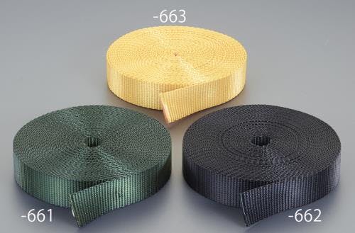 荷締機用ベルト(PE製・橙) 35x2.0mm/30m EA628PT-663B 4550061858387【別送品】
