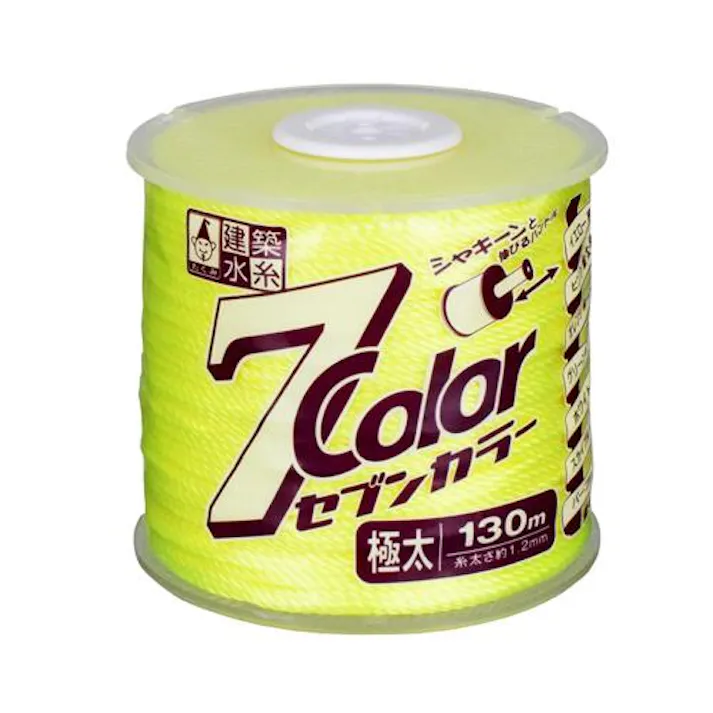 たくみ φ1.2mmx130m 蛍光水糸(イエロー/ハンドル付) EA628AS-91 4550061873717(CDC)【別送品】