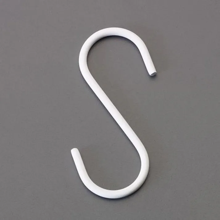 ESCO 100x4.0mm Sフック(マットホワイト焼付塗装/2個) EA638DW-88 4550061898833(CDC)【別送品】