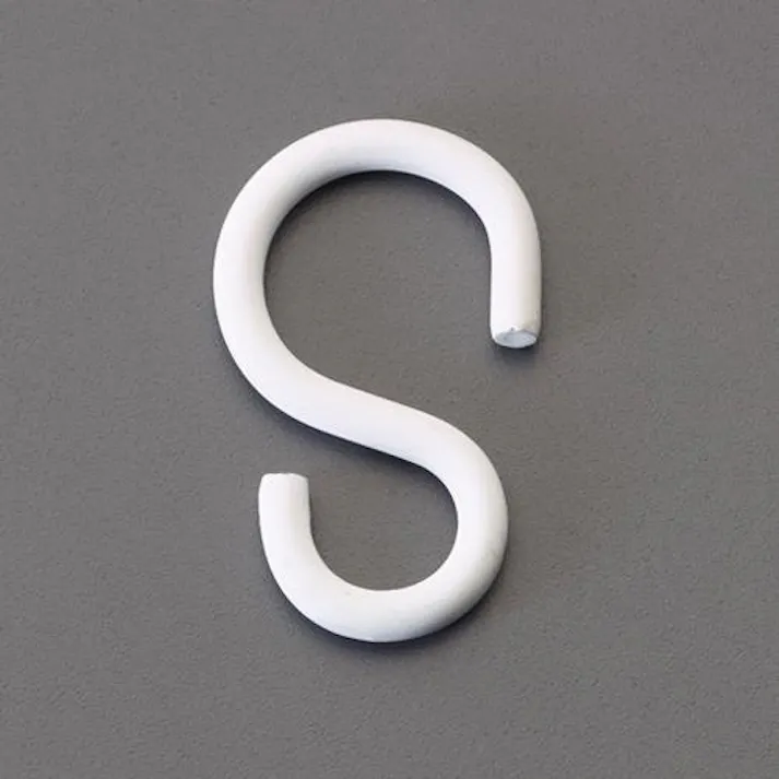 ESCO 36x3.0mm Sフック(マットホワイト焼付塗装/3個) EA638E-23 4550061898840(CDC)【別送品】