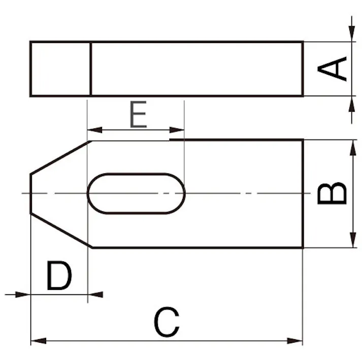 プレーンクランプ M6x50mm EA637CA-6 4550061957141【別送品】