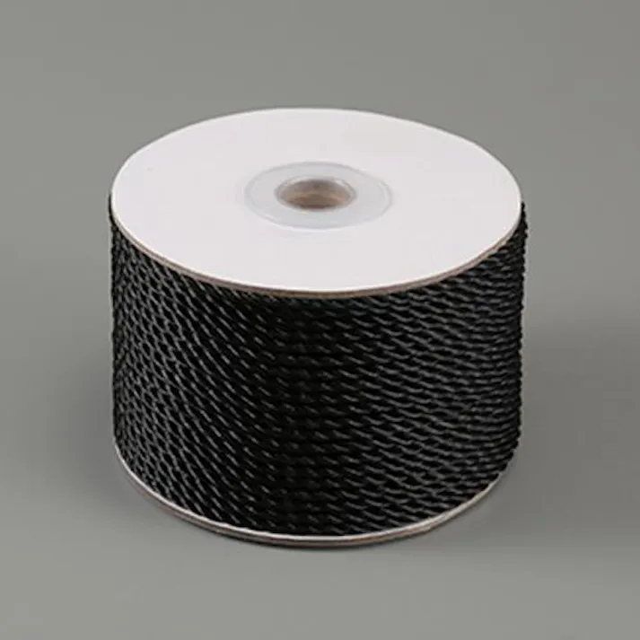ESCO 3.0mmx50m ポリエチレンロープ(三つ打ち/黒 EA628MT-34 4550061991862(CDC)【別送品】