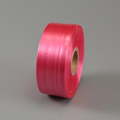 ESCO  500m PEテープ(非粘着/赤) EA628PR-42 4550061993040(CDC)【別送品】