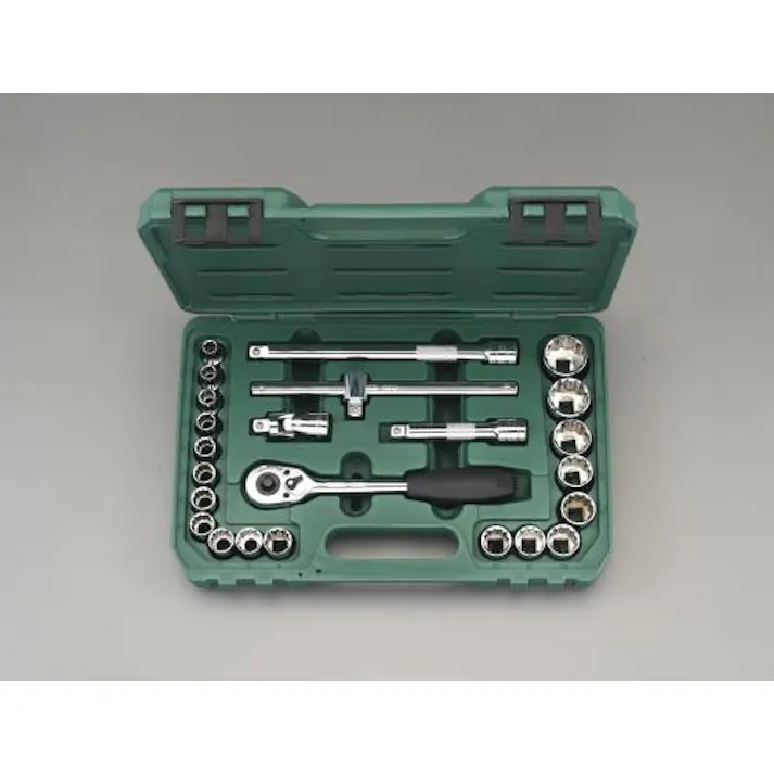 SATA 1/2"DR ソケットレンチセット(ミリサイズ) EA687CB 4548745363517(CDC)【別送品】