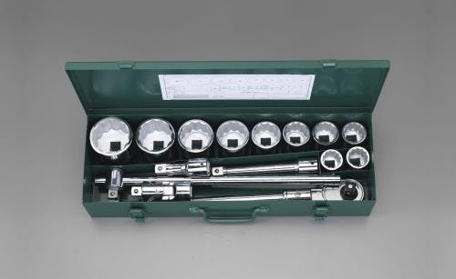 SATA ソケットレンチセット(ミリサイズ) 3/4”DR EA687EA 4548745363623【別送品】