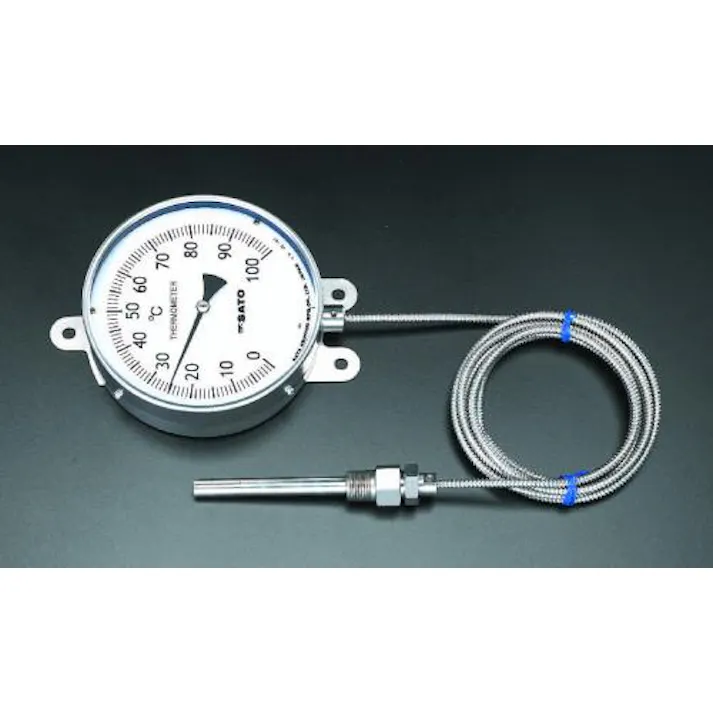 佐藤計量器製作所 0-150℃/φ154mm 隔測温度計 EA727-14 4518340141650(CDC)【別送品】