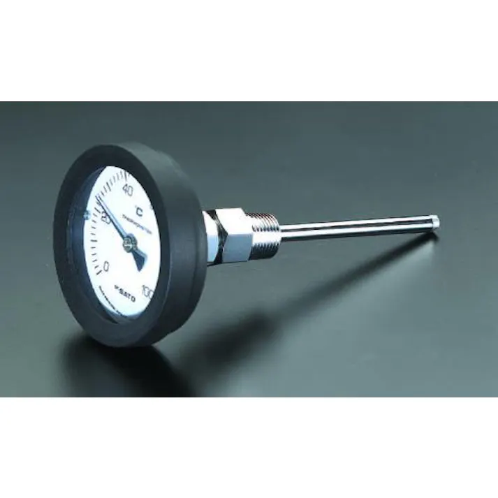 佐藤計量器製作所 0-100℃/150mm バイメタル式温度計 EA727A-8 4518340142398(CDC)【別送品】