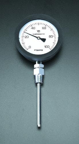 佐藤計量器製作所 バイメタル式温度計 0-150℃/50mm EA727AA-61 4518340148079【別送品】